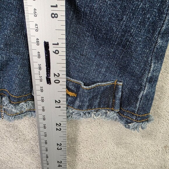 Womens Ann Trinity Blue Denim Jacket Lace Appliqué & Crystal Buttons Cotton S - Picture 8 of 10